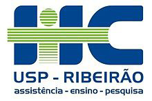 Logo do Hospital das Clnicas da Faculdade de Medicina de Ribeiro Preto.